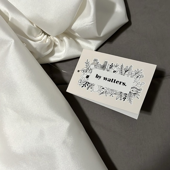 Watters White Puff Sleeve Wedding Dress - Picture 14 of 15